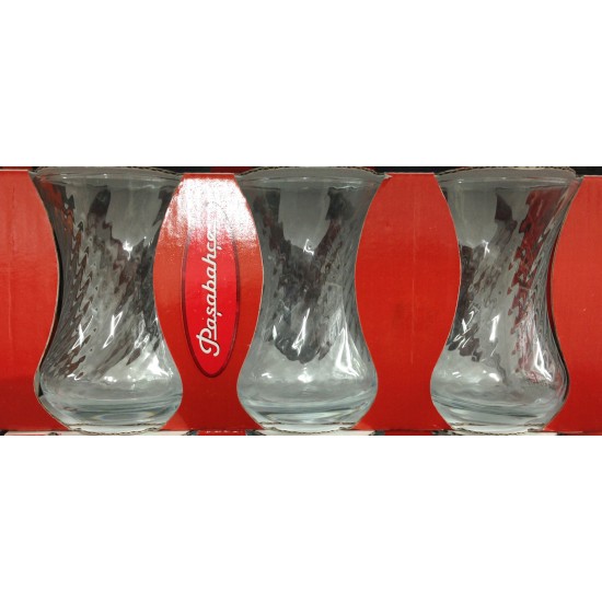 Pasabahce 6x Slim Optical Turkish Tea Glasses 42781 - TIKLA GELSİN UK - £3.99