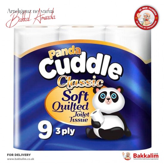 Panda Cuddle Soft Tuvalet Kağıdı Klasik 9 Rulo