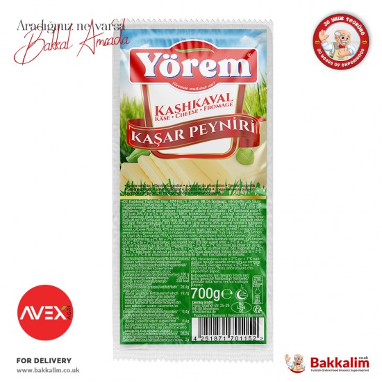 Yörem Kaşar Peyniri 700 Gr