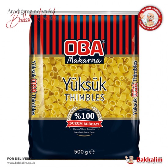 Oba 400 G Thimbles Pasta - TIKLA GELSİN UK - £0.79