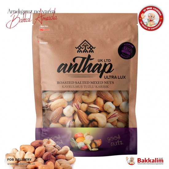 Anthap Ultra Lüx Karışık Kuruyemiş Kavrulmuş Ve Tuzlu 1000 Gr