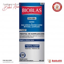 Bioblas Kepek Ve Saç Dökülmesine Karşı Bitkisel Şampuan B19 Naneli 360 Ml