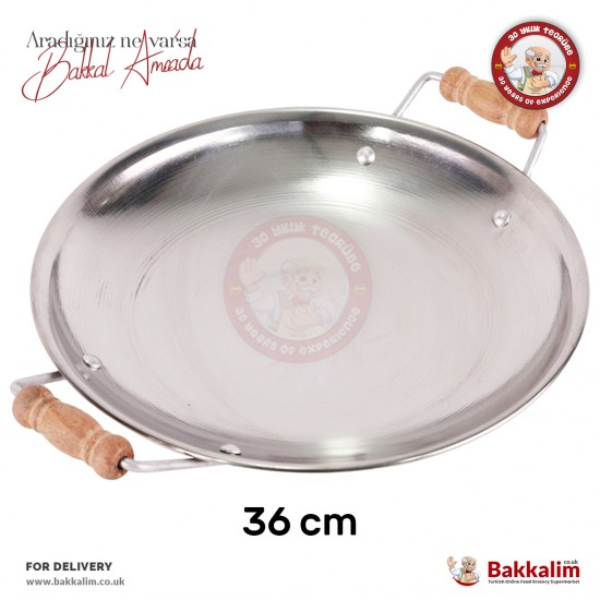 Yakut 36 Cm Steel Frying - Roasting Pan Stainless Steel Yakut 36 Cm Steel Frying - Roasting Pan Stainless Steel