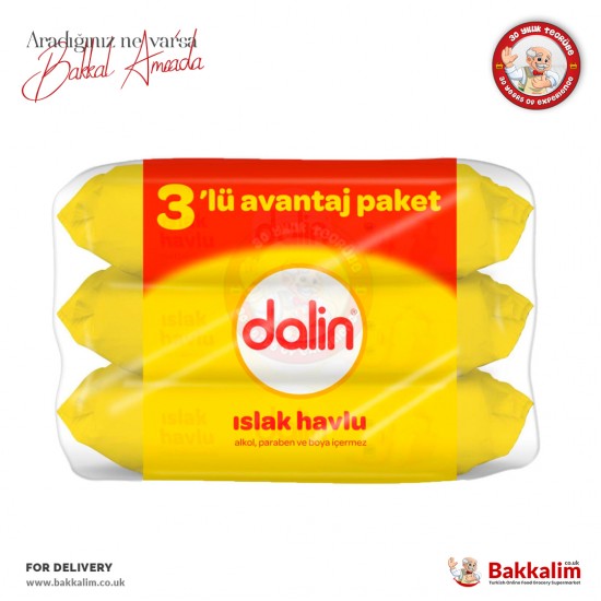 Dalin Islak Mendil 3lü Paket 56 Adet