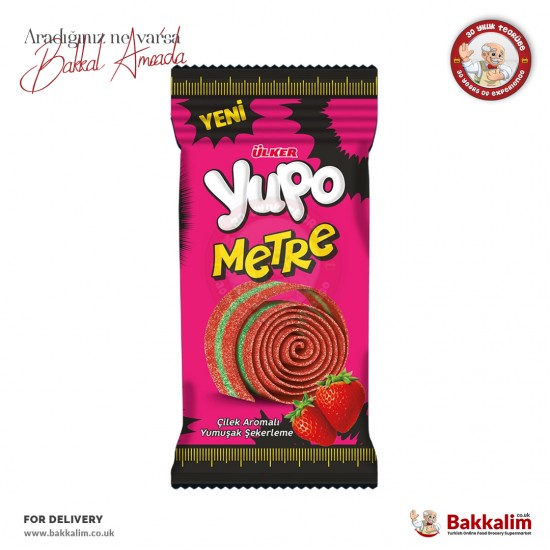 Ülker Yupo Metre Çilek Aromalı Yumuşak Şekerleme 50 Gr