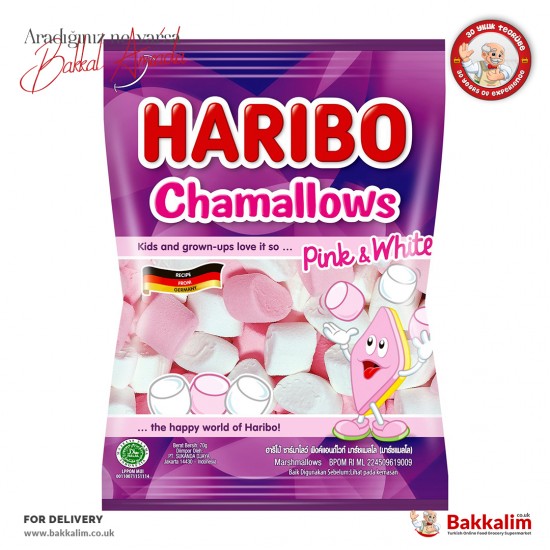 Haribo 70 Gr Chamallows Pembe Ve Beyaz - TIKLA GELSİN UK - £1.29