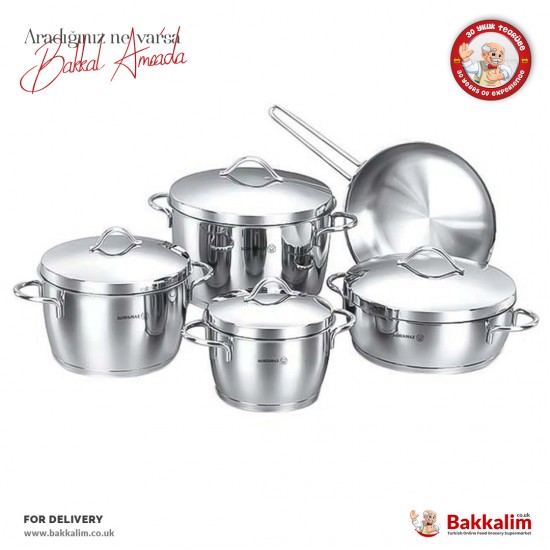 Korkmaz Luna Cookware Set A1059 9 Pcs