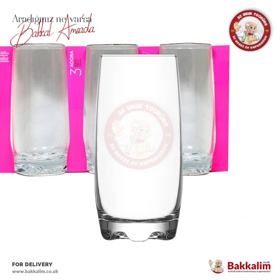 LAV Adora Soft Drink Glass 390 Cc 3 Pcs