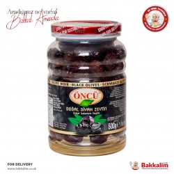 Öncü 2XL XL Doğal Salamura Siyah Zeytin 500 Gr