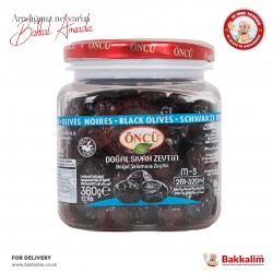 Öncü M-S Doğal Salamura Siyah Zeytin 360 Gr