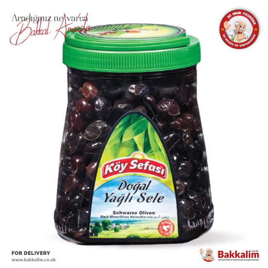 Köy Sefası 700 Gr Doğal Yağlı Sele Siyah Zeytin - TIKLA GELSİN UK - £5.99