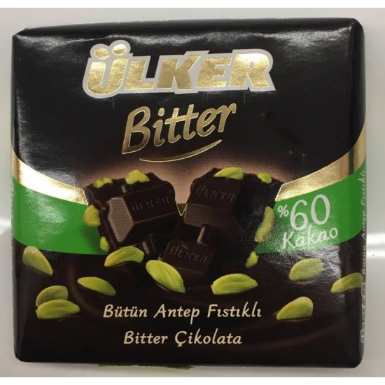 Ülker Bütün Antep Fıstıklı Bitter Çikolata - TIKLA GELSİN UK - £1.99