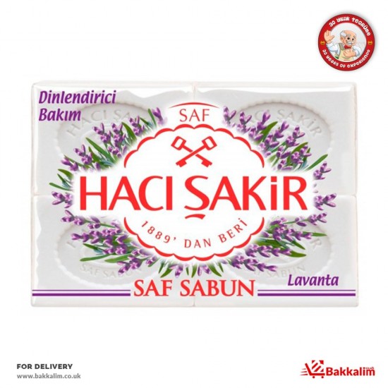 Hacı Şakir 175 Gr 4 Pcs Soothing Lavender Pure Soap - TIKLA GELSİN UK - £3.79