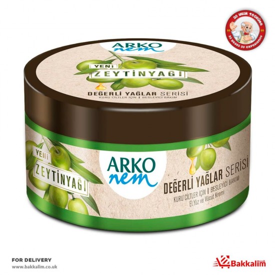 Arko 250ml Olive Oil Hand And Face Cream - TIKLA GELSİN UK - £3.39