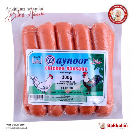 Aynoor Helal Baharatli Tavuk Sosis 300 Gr - TIKLA GELSİN UK - £2.69