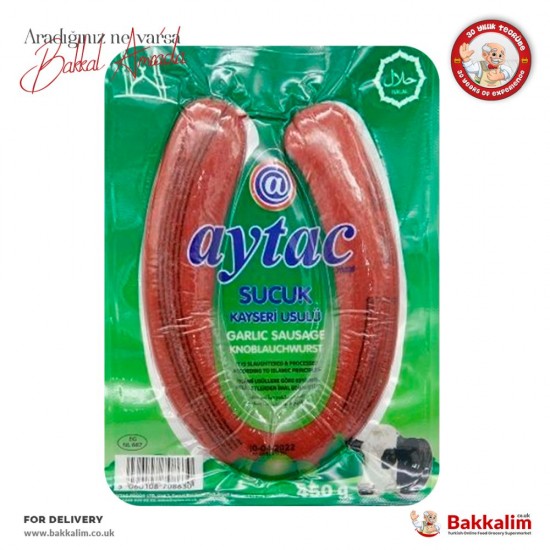 Aytaç 450 Gr Helal Kayseri Usulu Hava Kurusu Sucuk - TIKLA GELSİN UK - £7.49