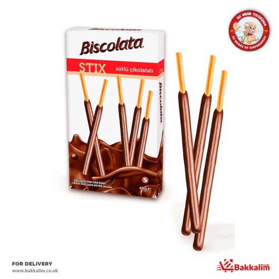 Biscolata 40 Gr Biscuit Sticks Coated With Milk Chocolate - TIKLA GELSİN UK - £0.99