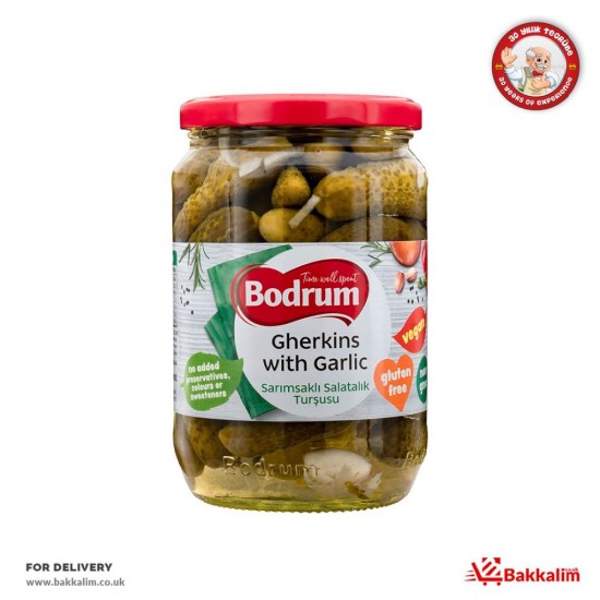 Bodrum 680 G Cornichons With Garlic - TIKLA GELSİN UK - £2.99