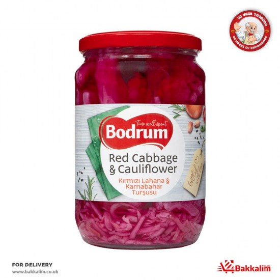 Bodrum 680 Gr Kırmızı Lahana Ve Karnıbahar Turşusu - TIKLA GELSİN UK - £2.59