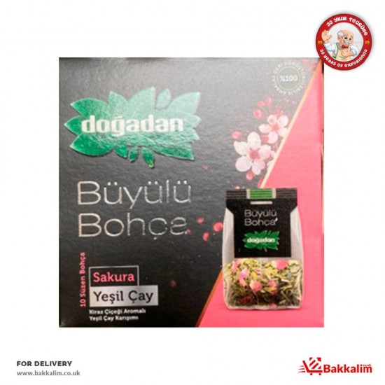 Doğadan 10 Poşet Büyülü Bohça Sakura Yeşil çay - TIKLA GELSİN UK - £2.49