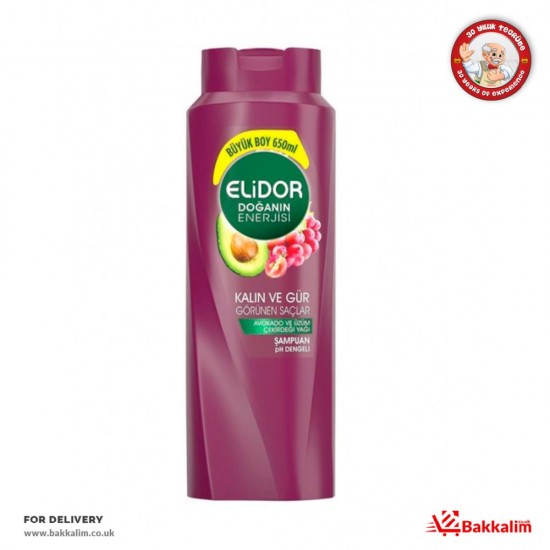 Elidor 650 Ml Thick And Bushy Hair Shampoo - TIKLA GELSİN UK - £4.99