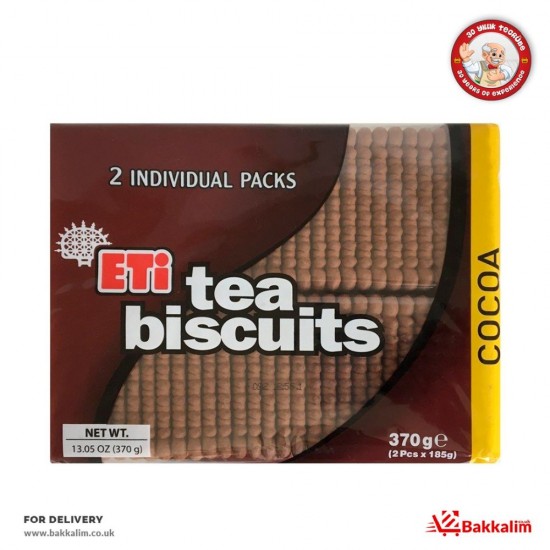 Eti 370 Gr 2 Pcs Cocoa Tea Biscuits - TIKLA GELSİN UK - £1.79