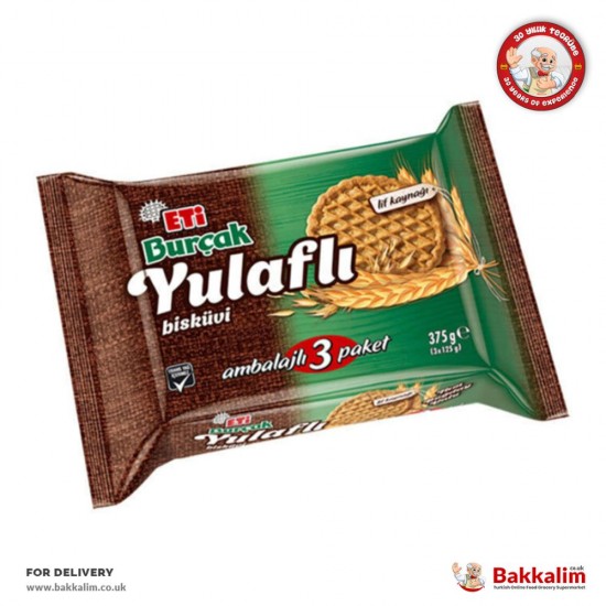 Eti Burcak Pack In 3 Pcs 375 Gr Oatmeal Biscuit - TIKLA GELSİN UK - £1.49