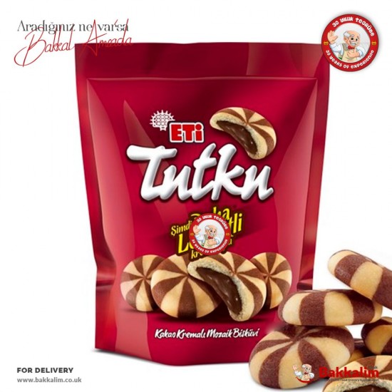 Eti Tutku Mosaic Biscuit Filled With Cocoa Cream 162g - TIKLA GELSİN UK - £1.19