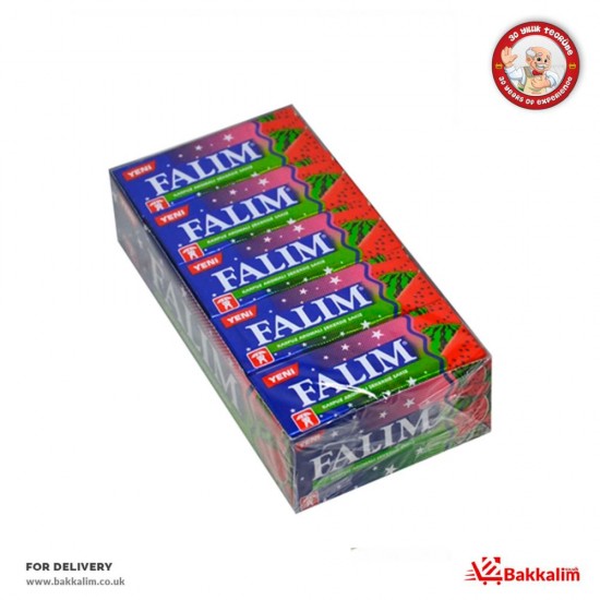 Falim 5 Pcs 20 Pack Chewing Gum Watermelon Flavoured - TIKLA GELSİN UK - £4.79