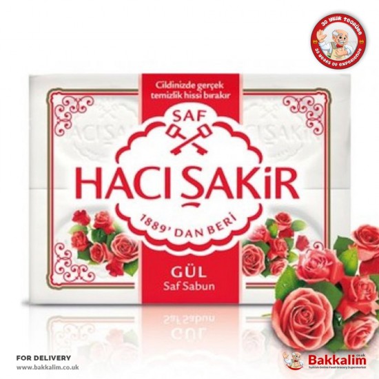 Haci Sakir 600 Gr 4 Pcs Rose Soap - TIKLA GELSİN UK - £5.39