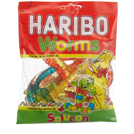 Haribo Worms Helal Şeker 160 Gr - TIKLA GELSİN UK - £1.59