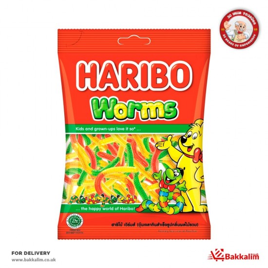 Haribo 80Gr Worms Fruit Mix Helal - TIKLA GELSİN UK - £1.19