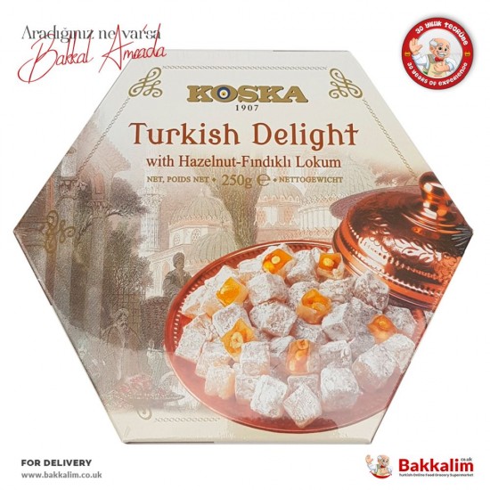 Koska 250 Gr Turkish Delight With Hazelnut - TIKLA GELSİN UK - £3.59