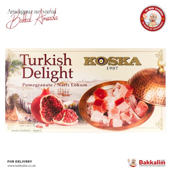 Koska 500 Gr Turkish Delight With Pomegranate - TIKLA GELSİN UK - £4.99