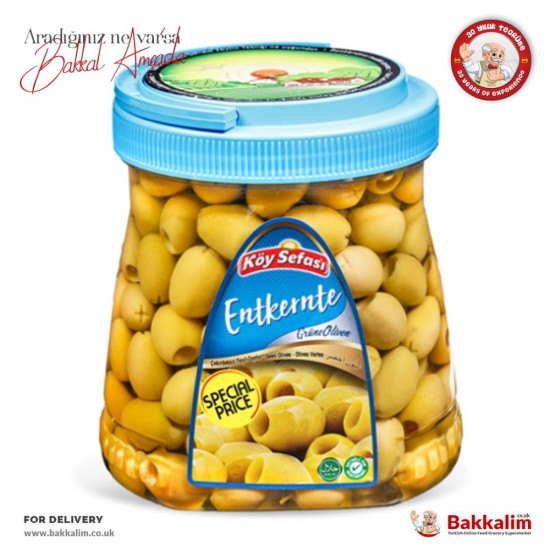 Köy Sefası 1260 Gr Çekirdeksiz Yeşil Zeytin - TIKLA GELSİN UK - £6.59