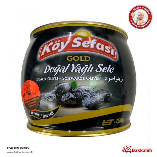 Köy Sefası  1500 Gr Gold Doğal Siyah Zeytin - TIKLA GELSİN UK - £8.99