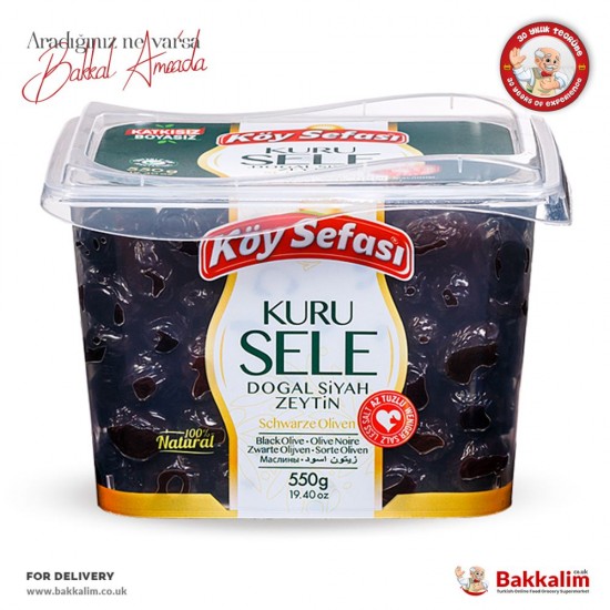 Köy Sefası N550 Gr Kuru Sele Doğal Siyah Zeytin - TIKLA GELSİN UK - £6.39