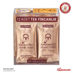 Kurukahveci 6 Gr 12 Pcs Mehmetefendi Turkish Coffee 