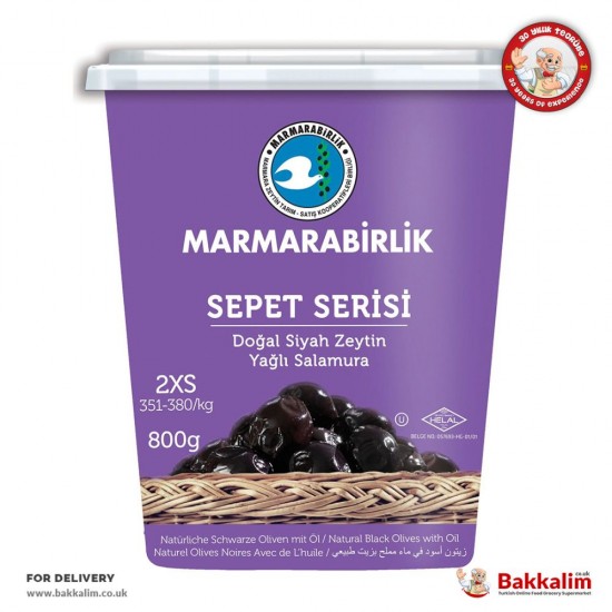 Marmarabirlik 800 Gr 2XS Sepet Serisi Yağlı Salamura Siyah Zeytin - TIKLA GELSİN UK - £4.69