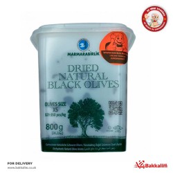 Marmarabirlik 800 Gr Kurutulmuş Doğal Siyah Salamura Zeytin 