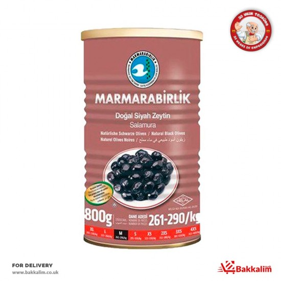 Marmarabirlik 800 Gr M Gemlik Super Natural Black Olives - TIKLA GELSİN UK - £6.29