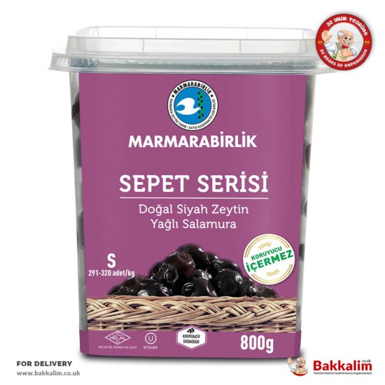 Marmarabirlik 800 Gr S Sepet Serisi Yağlı Salamura Siyah Zeytin - TIKLA GELSİN UK - £4.99