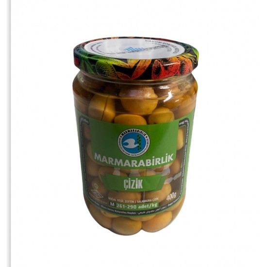 Marmarabirlik Çizik Yeşil Zeytin 400 Gr - TIKLA GELSİN UK - £1.79