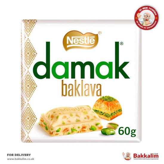 Nestle Damak 60 Gr Antep Fıstıklı Baklavalı Beyaz Çikolata - TIKLA GELSİN UK - £1.99