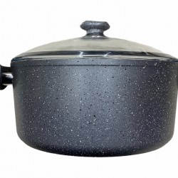 Oms Grey Non-Stick Granite Casserole 28cmx13cm