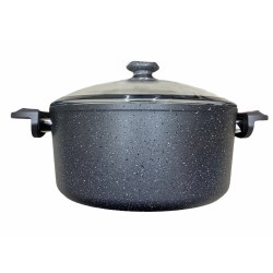 Oms Grey Non-Stick Granite Casserole 28cmx13cm