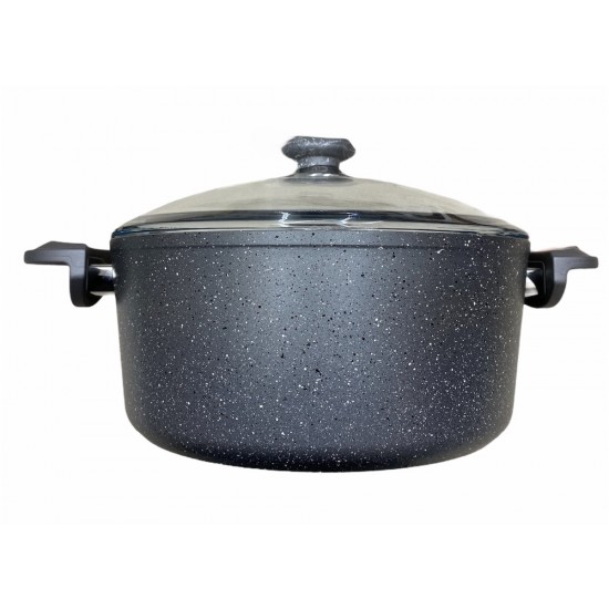 Oms Grey Non-Stick Granite Casserole 28cmx13cm - TIKLA GELSİN UK - £33.99