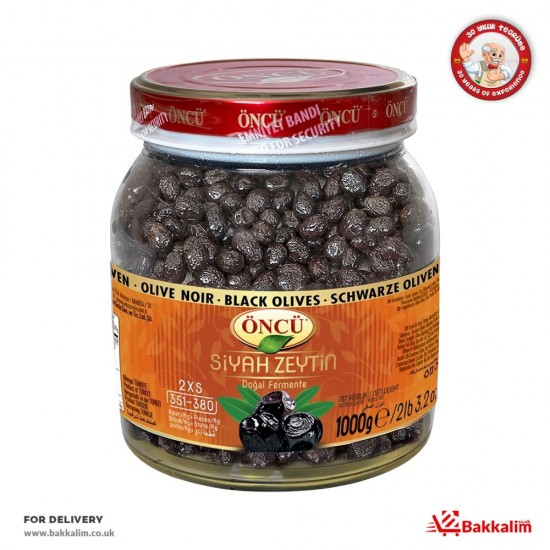 Oncu 1000 Gr 2XS Natural Black Olives - TIKLA GELSİN UK - £5.49