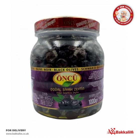 Öncü 1000 Gr 3XS Naturel Doğal Siyah Zeytin - TIKLA GELSİN UK - £4.39