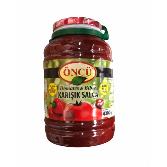 Oncu Tomatoes And Pepper Mix Paste Mild Spice 4300g - TIKLA GELSİN UK - £26.79